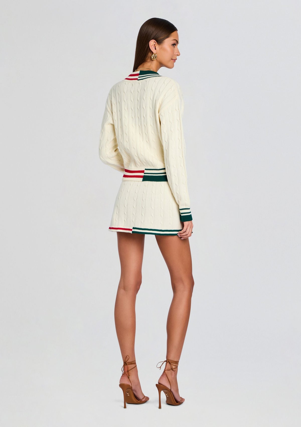 Iona Sweater by SEROYA in Eggshell Varsity, product image 5