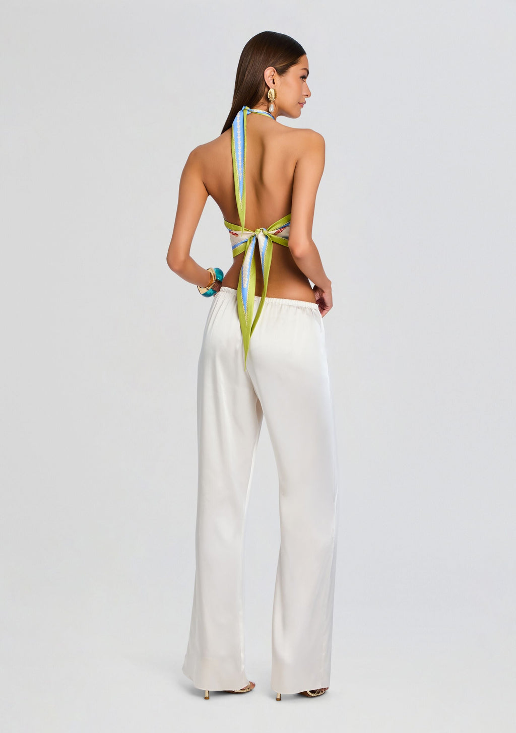 Jamie Silk Top by retrofête in L'Acqua Marine, product image 6