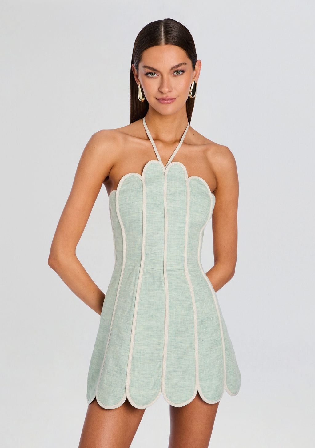 Lenny Dress by Azulu in Seafoam Green, product image 5