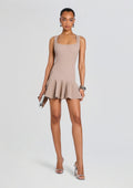 Orielle Knit Dress by retrofête in Metallic Greige, product image 1
