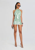 Tulip Sequin Dress by retrofête in Matcha, product image 1