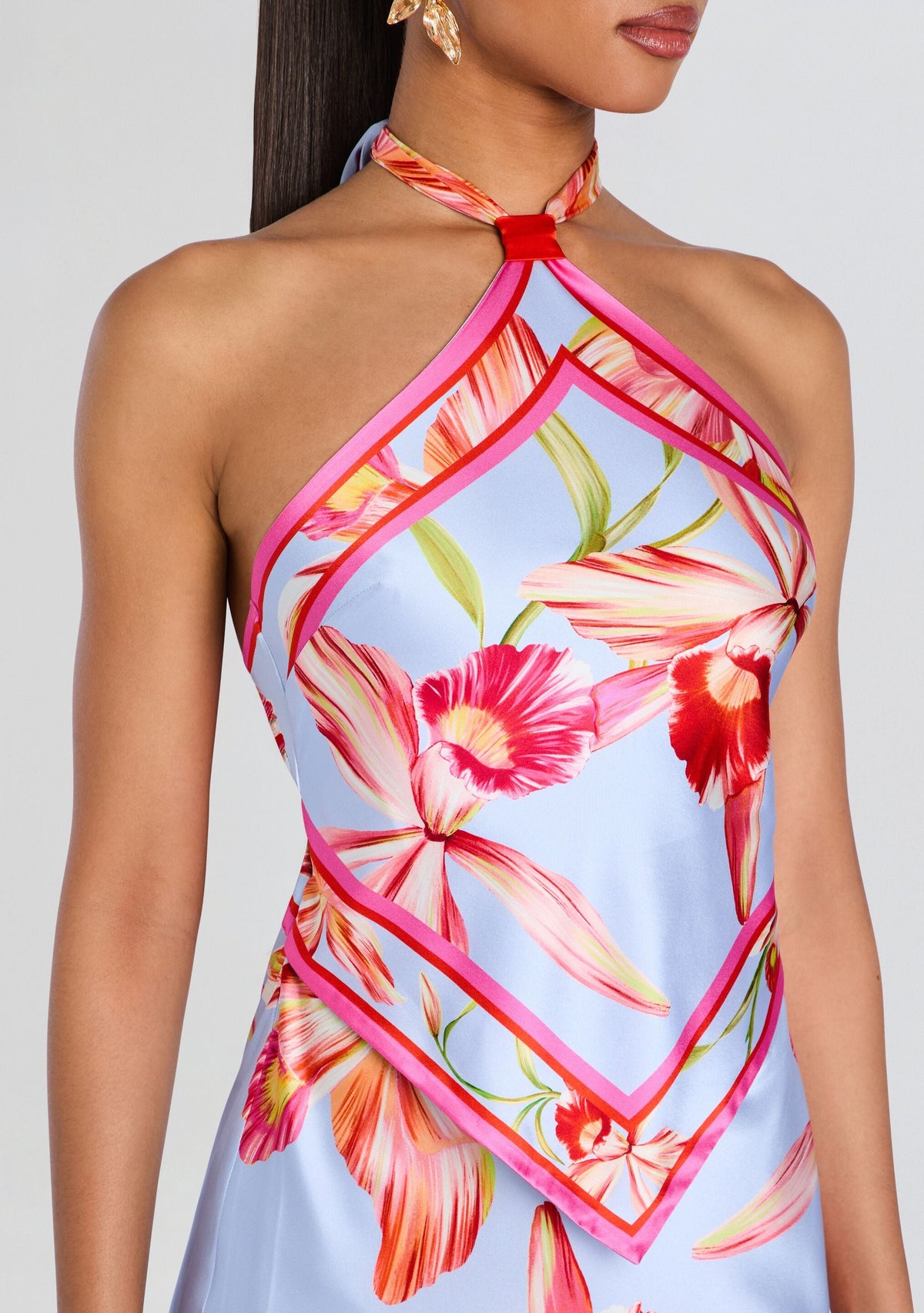 Adelaide Silk Dress by retrofête in L'Acqua Orchid, product image 2