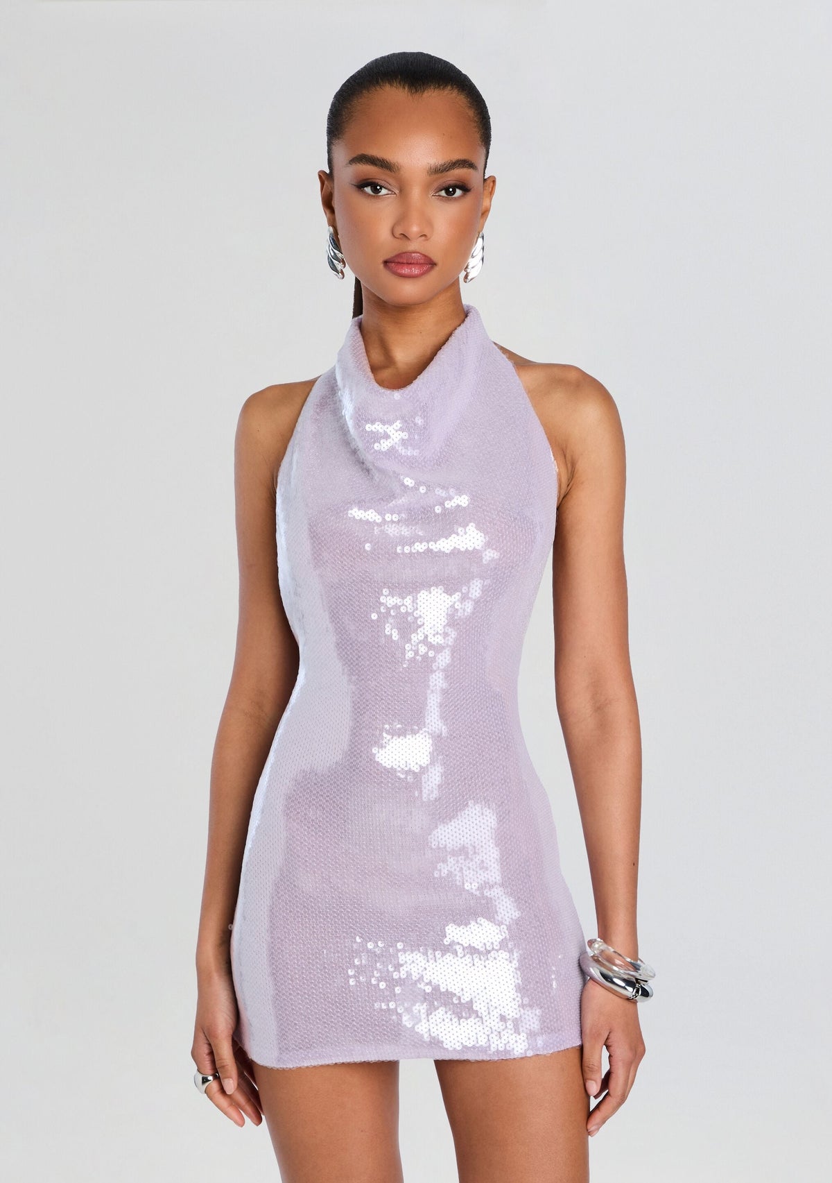Avenya Sequin Dress by retrofête in Lavande, product image 5