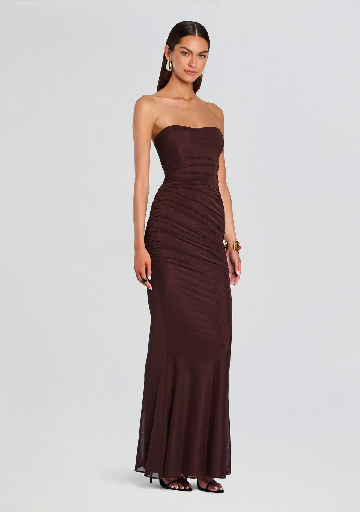 Isadore Dress by retrofête in Walnut, product image 3