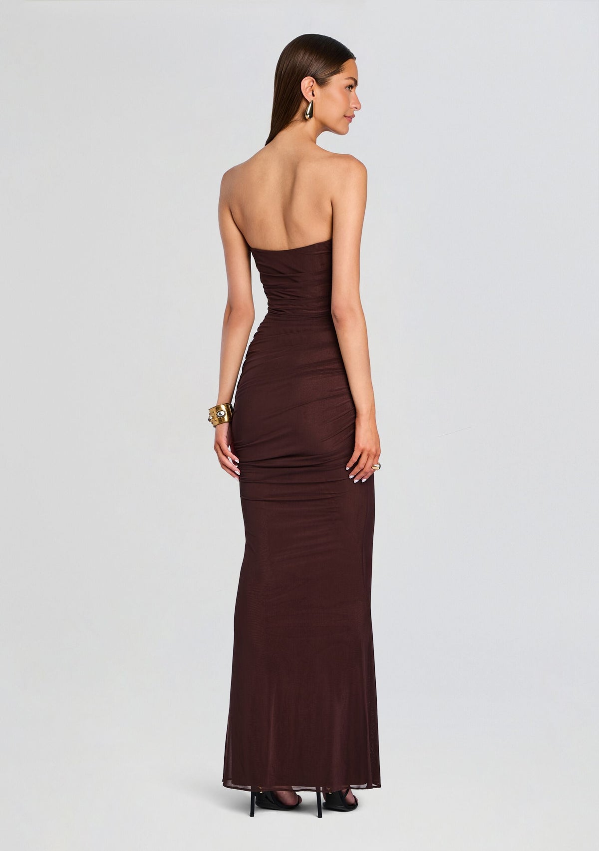 Isadore Dress by retrofête in Walnut, product image 4