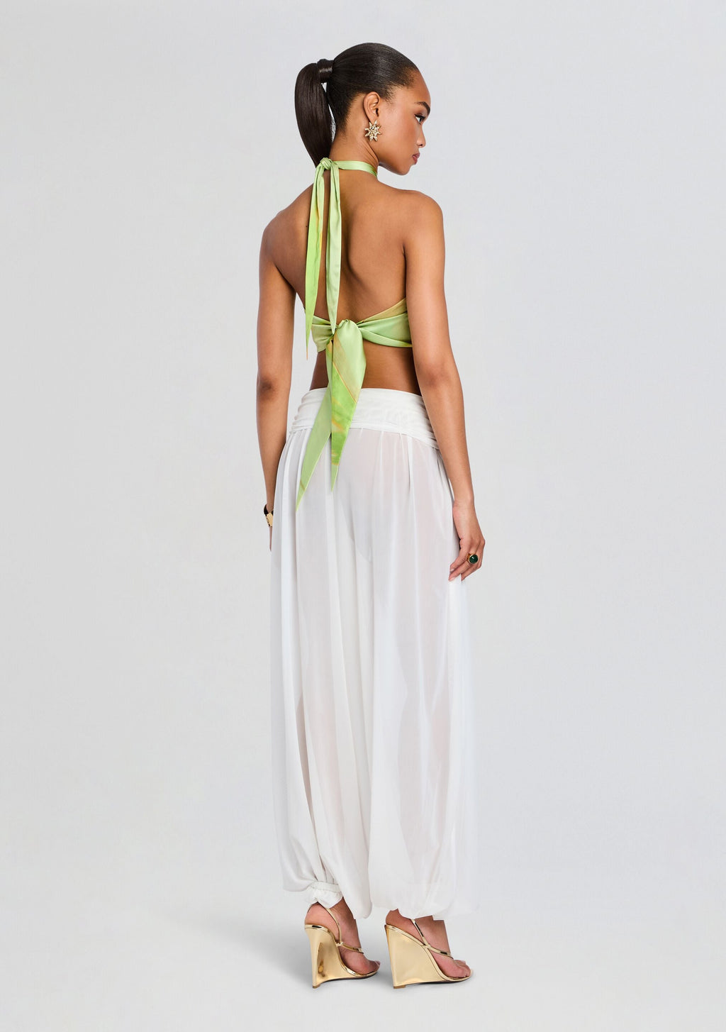 Jamie Silk Top by retrofête in Pera Brushstroke, product image 5