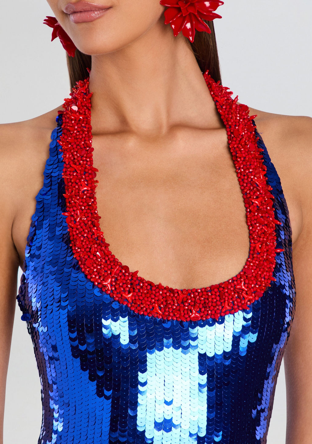 Lunexa Sequin Embroidered Dress by retrofête in Santorini, product image 2