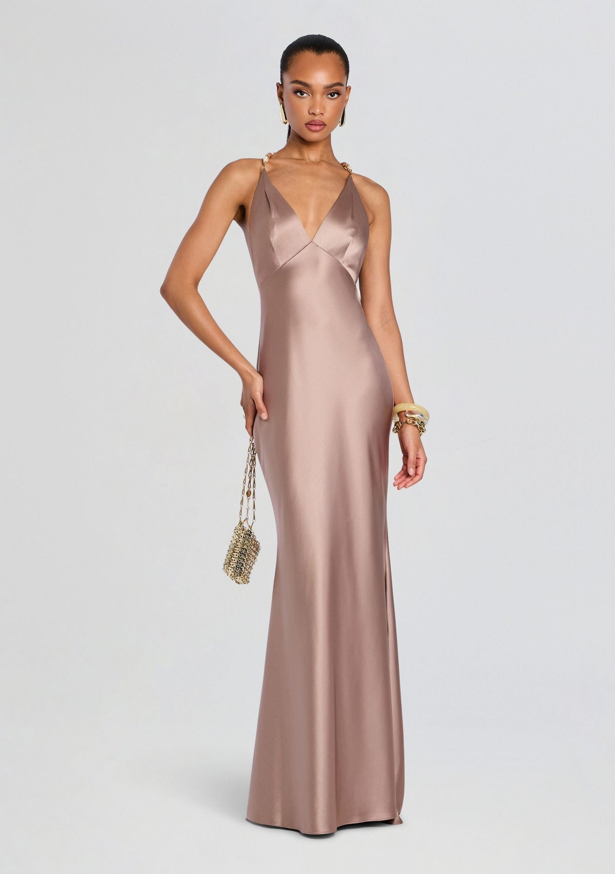 Safie Dress by retrofête in Truffle, product image 3