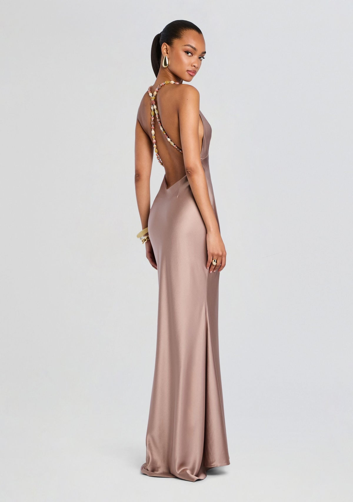 Safie Dress by retrofête in Truffle, product image 1