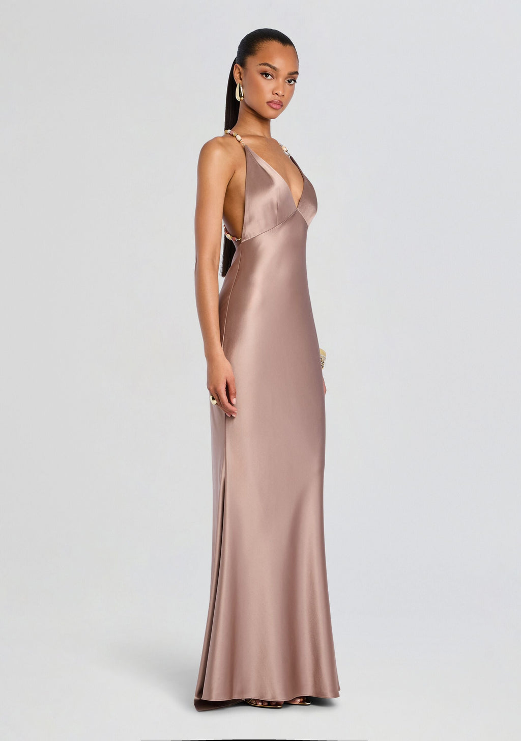 Safie Dress by retrofête in Truffle, product image 4