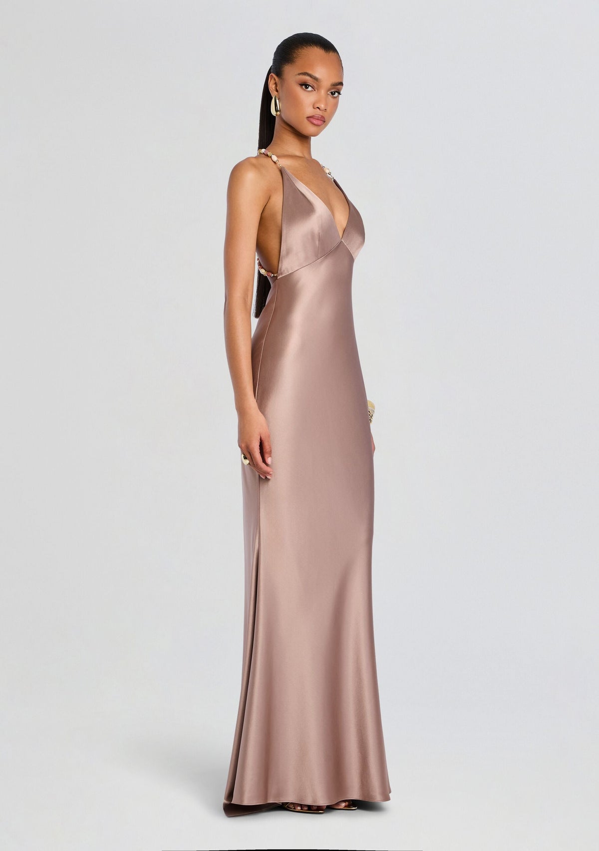 Safie Dress by retrofête in Truffle, product image 4
