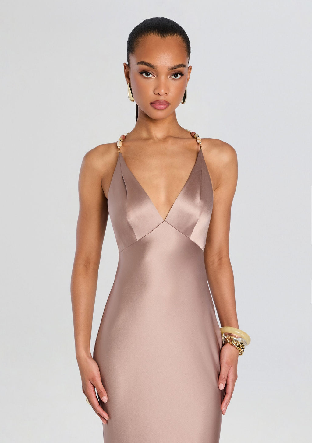 Safie Dress by retrofête in Truffle, product image 5
