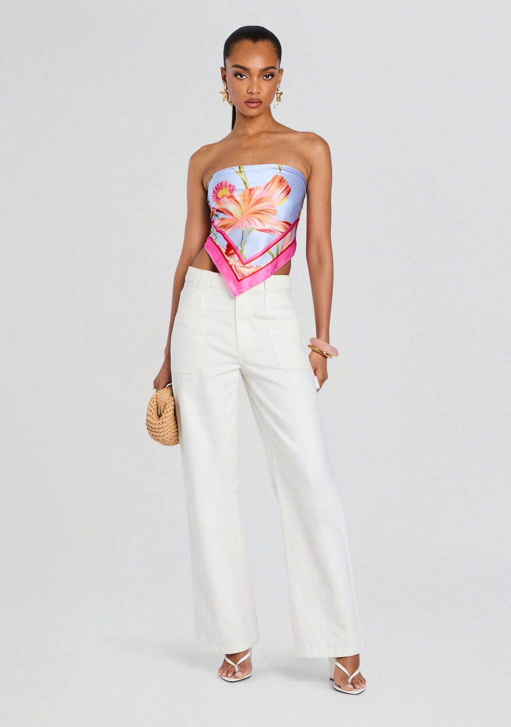 Alivia Silk Top by retrofête in L'Acqua Orchid, product image 2