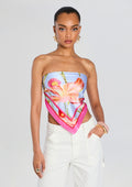Alivia Silk Top by retrofête in L'Acqua Orchid, product image 1