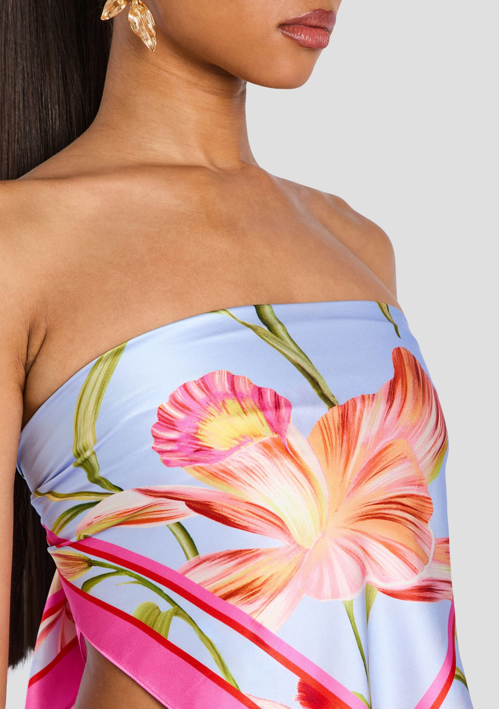 Alivia Silk Top by retrofête in L'Acqua Orchid, product image 3