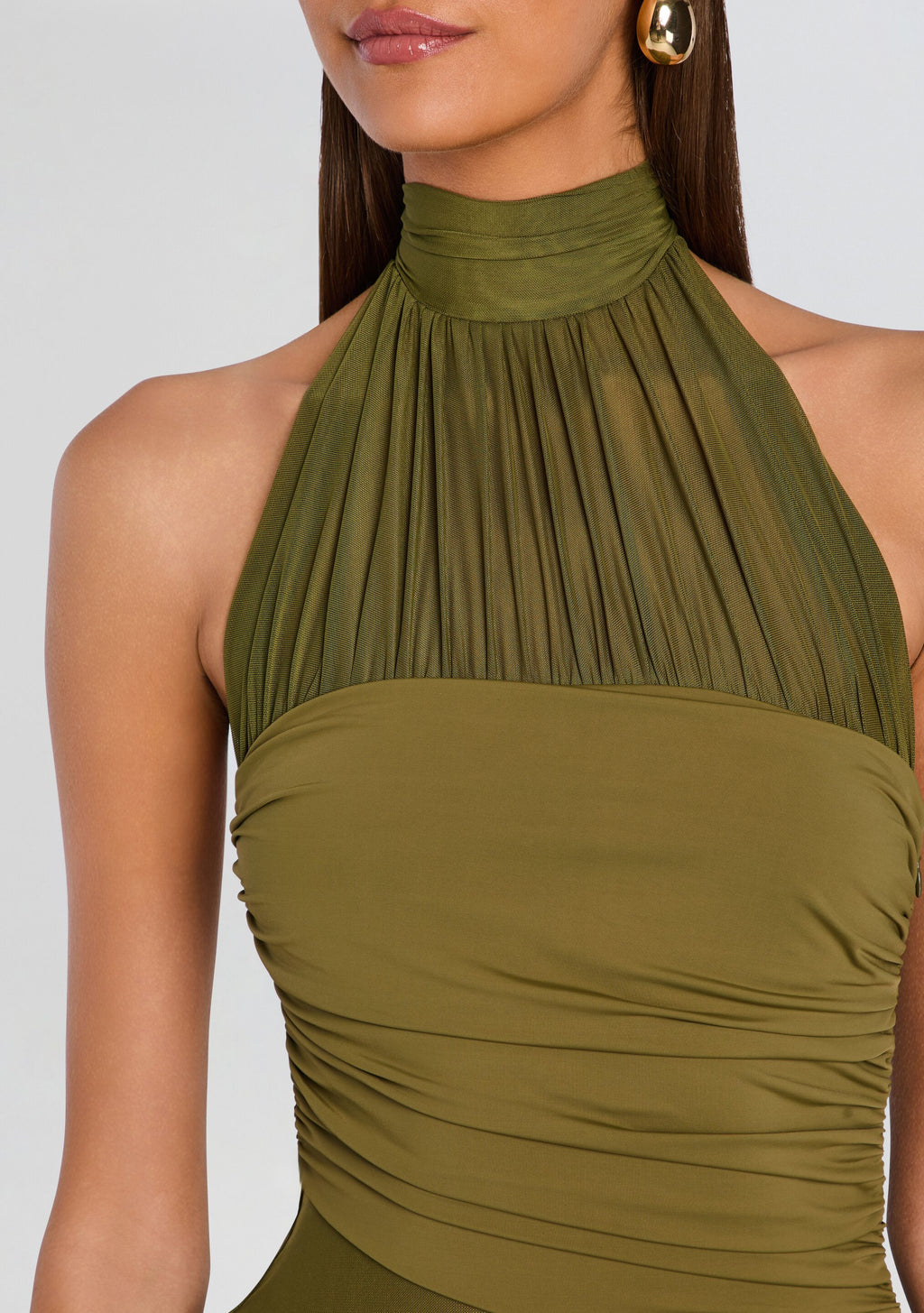 Esmee Midi Dress by SEROYA in Olivewood, product image 2