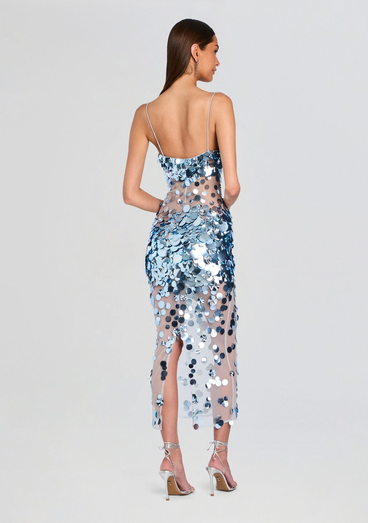 Mischa Sequin Dress by retrofête in Ice Blue, product image 4