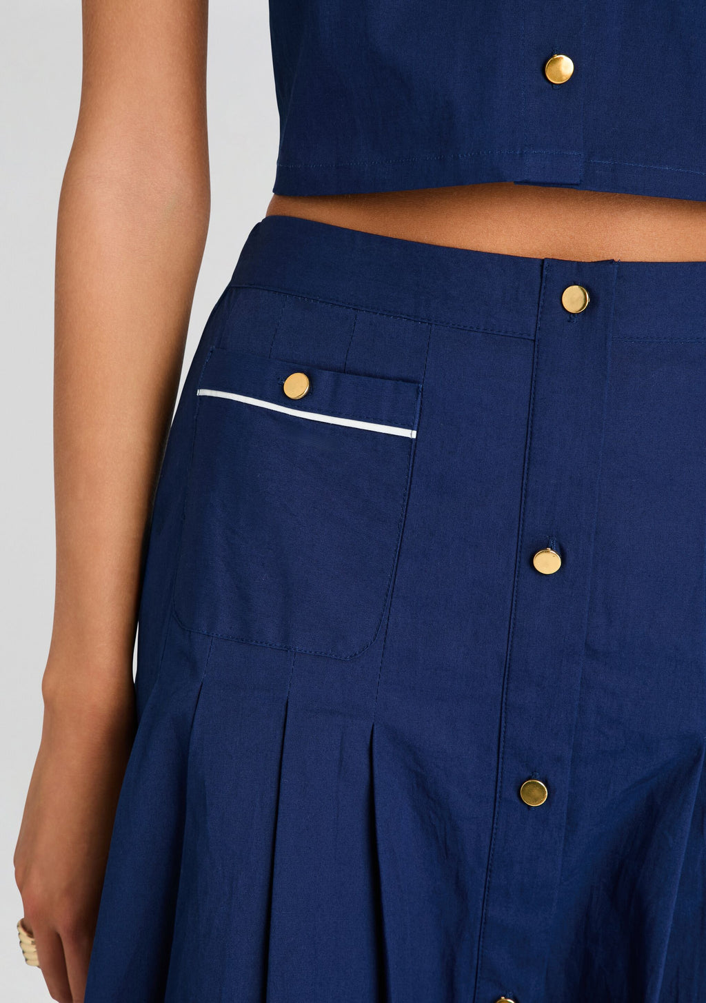 Yumi Skirt by SEROYA in Admiral Blue, product image 3