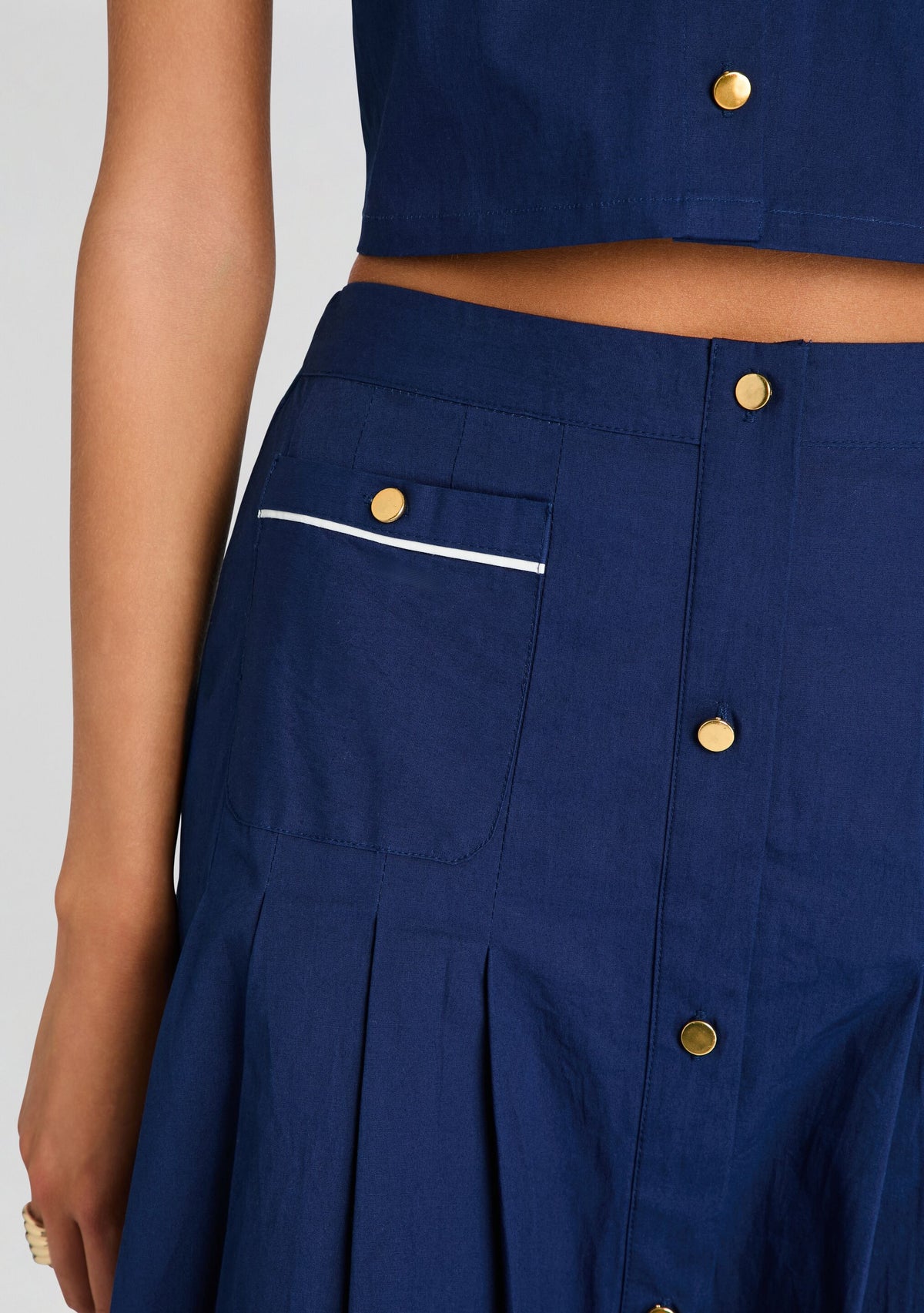 Yumi Skirt by SEROYA in Admiral Blue, product image 3