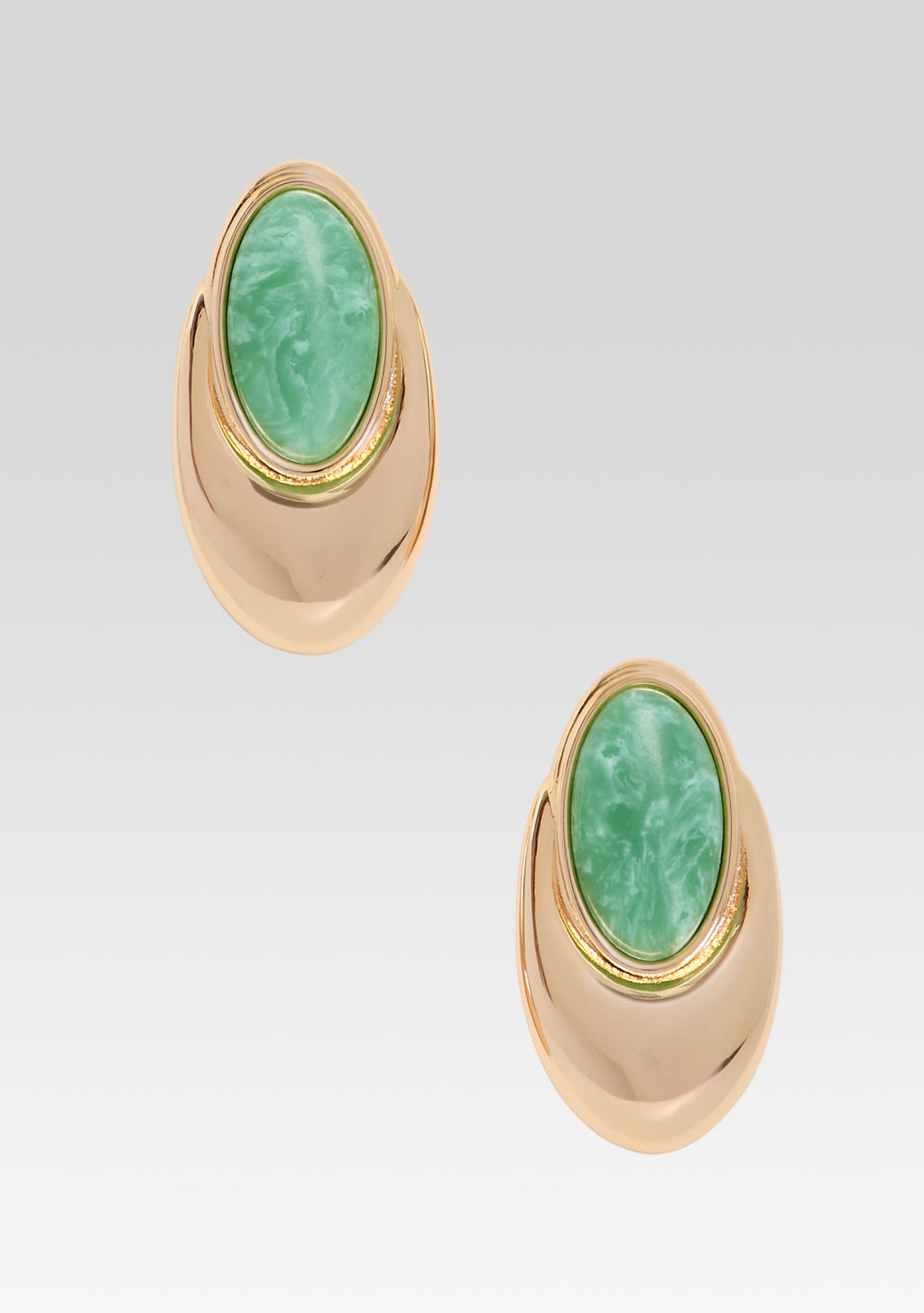 Blare Earring by retrofête in Angelite/Gold, product image 1