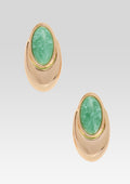Blare Earring by retrofête in Angelite/Gold, product image 1