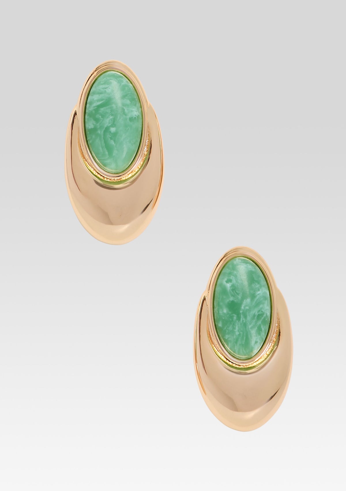 Blare Earring by retrofête in Angelite/Gold, product image 1
