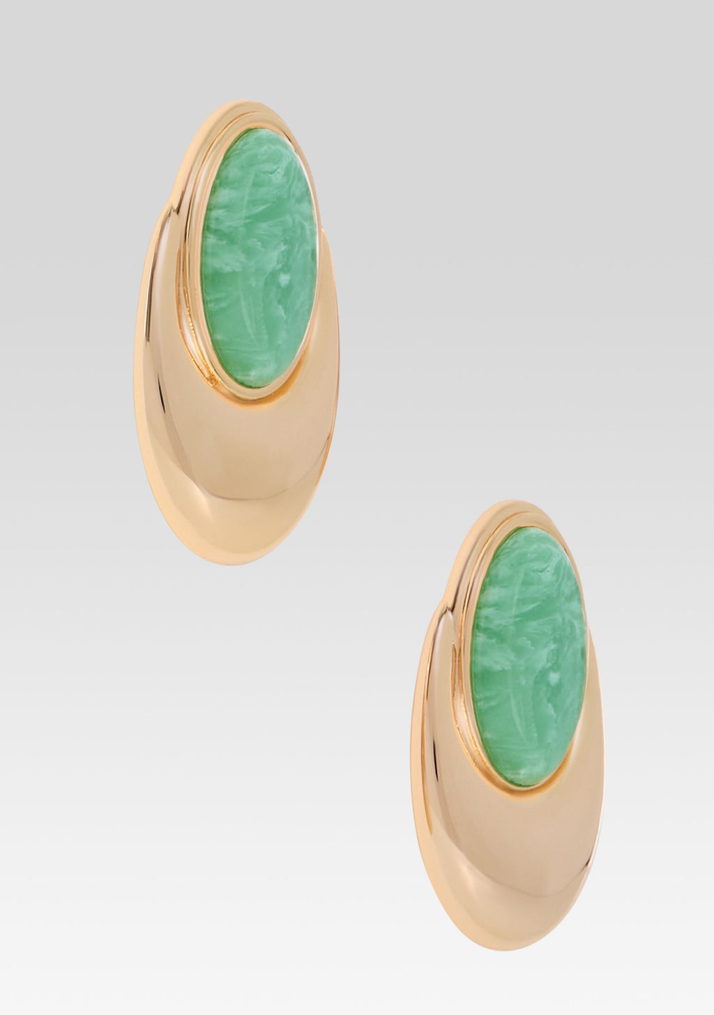 Blare Earring by retrofête in Angelite/Gold, product image 3