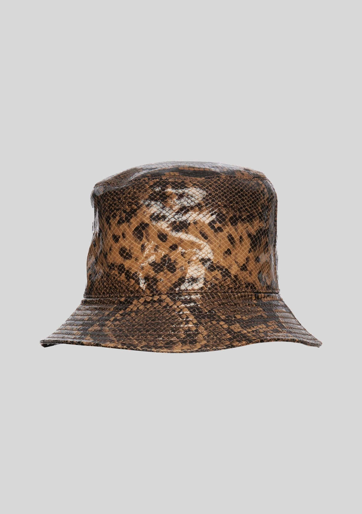 Brae Leather Hat by retrofête in Tannin Snake, product image 1