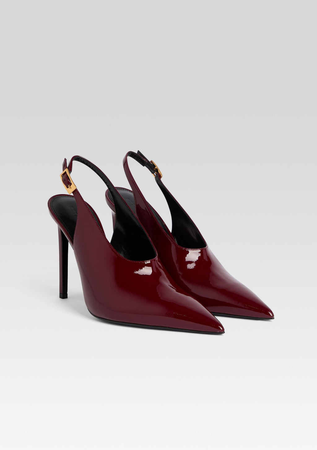 Celia Leather Slingback by retrofête in Burgundy, product image 3