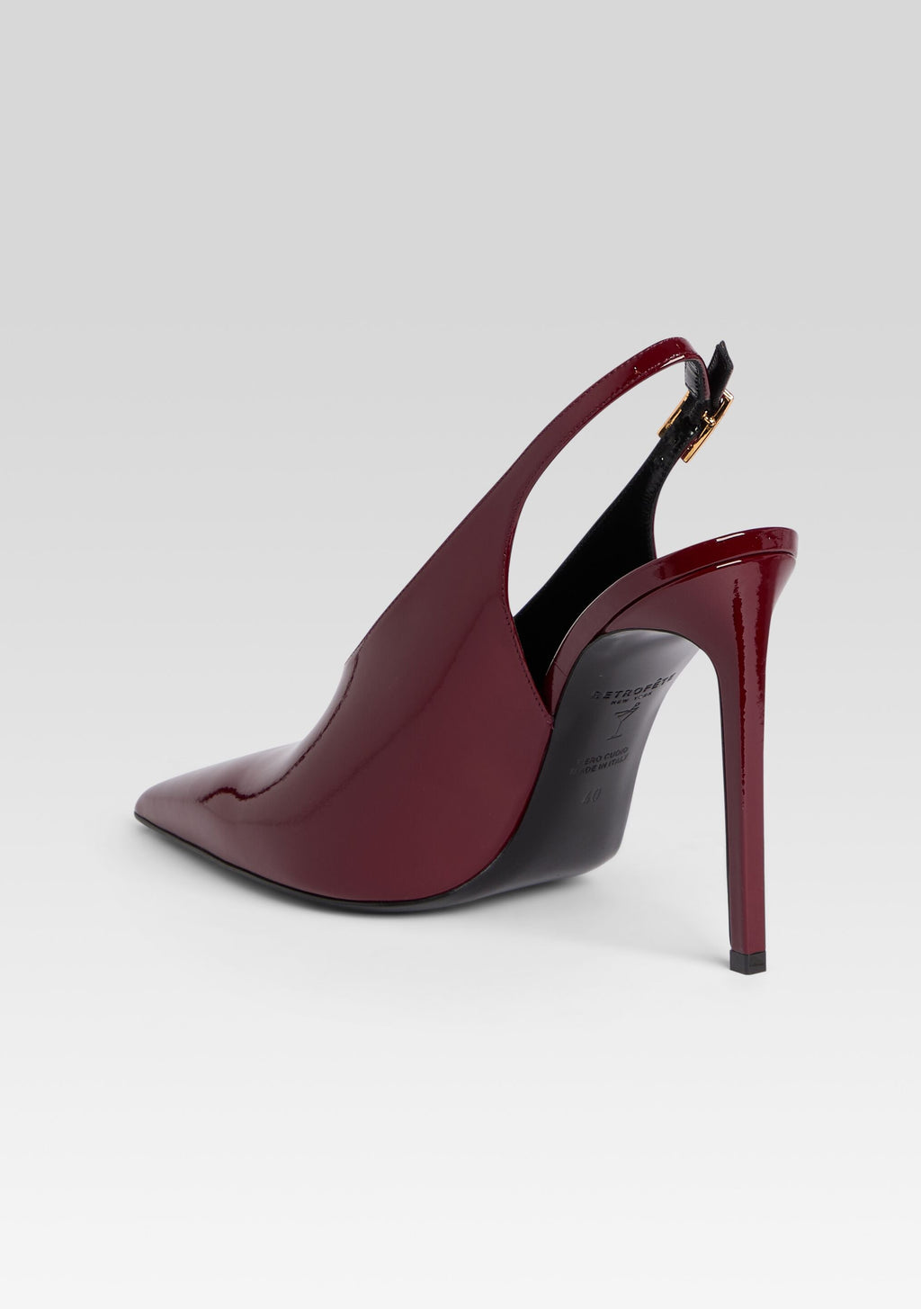Celia Leather Slingback by retrofête in Burgundy, product image 5