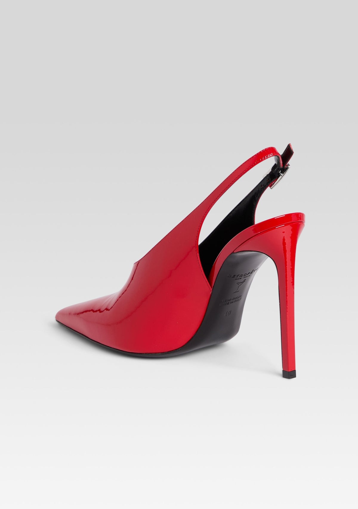 Celia Leather Slingback by retrofête in Red, product image 5