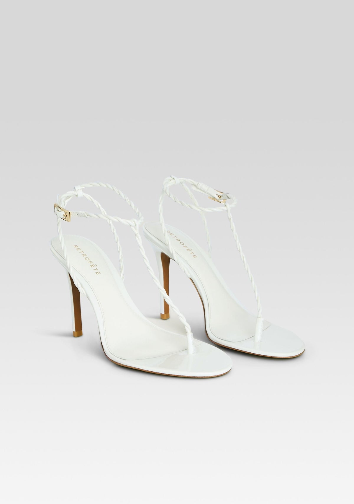 Cleo Sandal by retrofête in White, product image 4