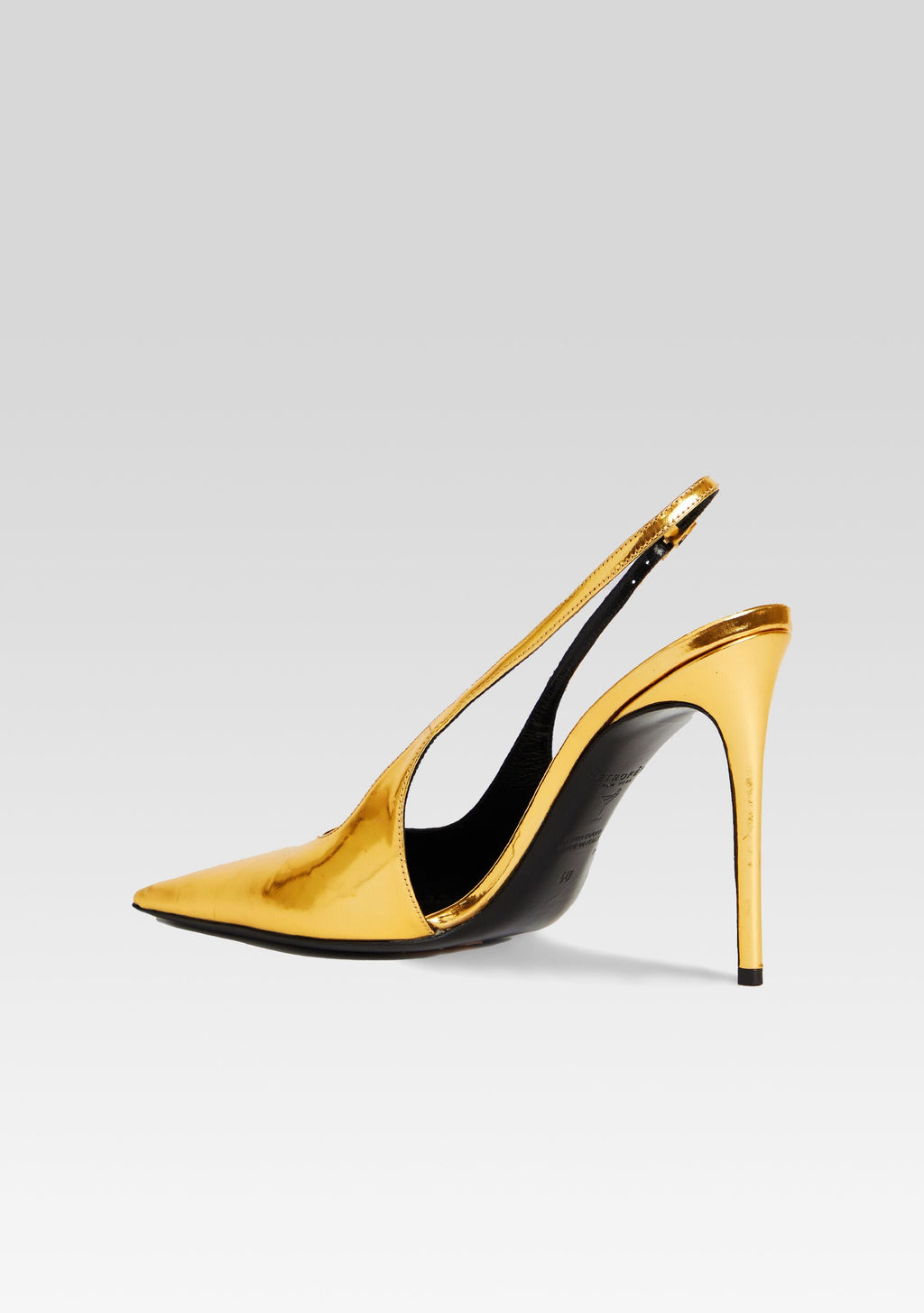 Cindy Slingback Heel by retrofête in Gold, product image 5