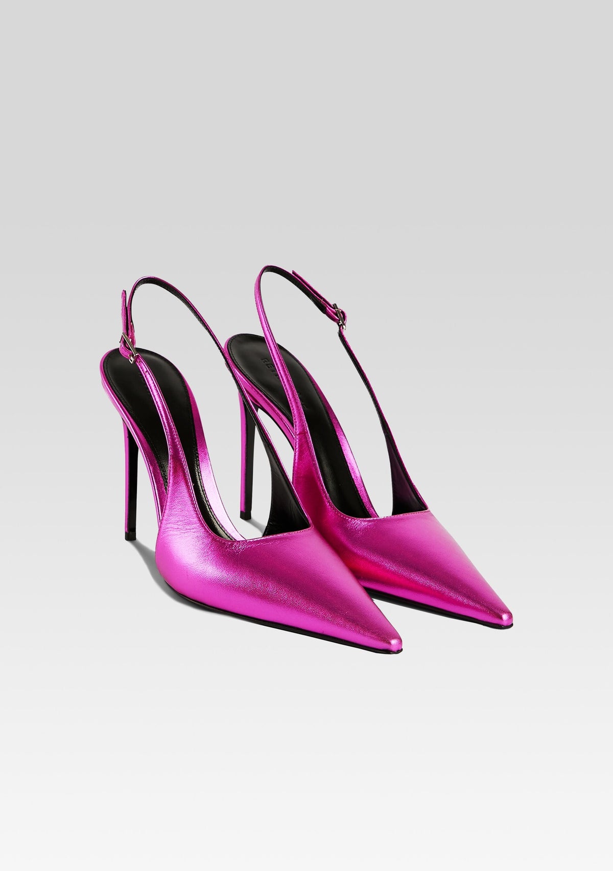 Cindy Slingback Heel by retrofête in Metallic Pink, product image 3