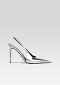 Cindy Slingback Heel by retrofête in Silver, product image 1