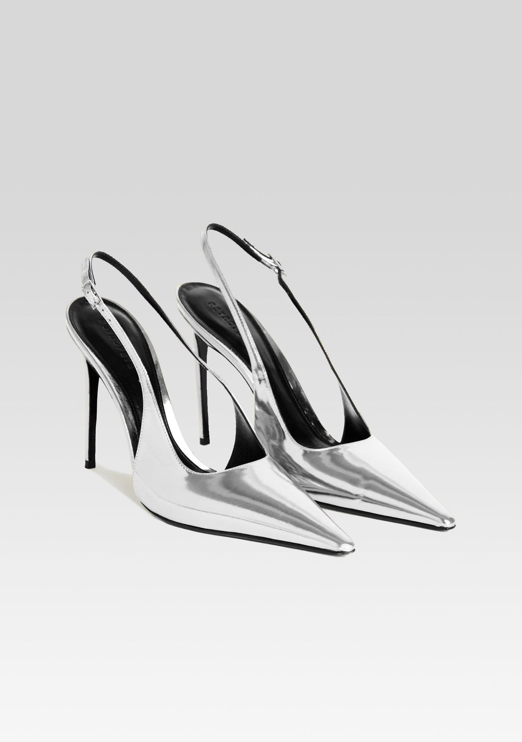 Cindy Slingback Heel by retrofête in Silver, product image 3