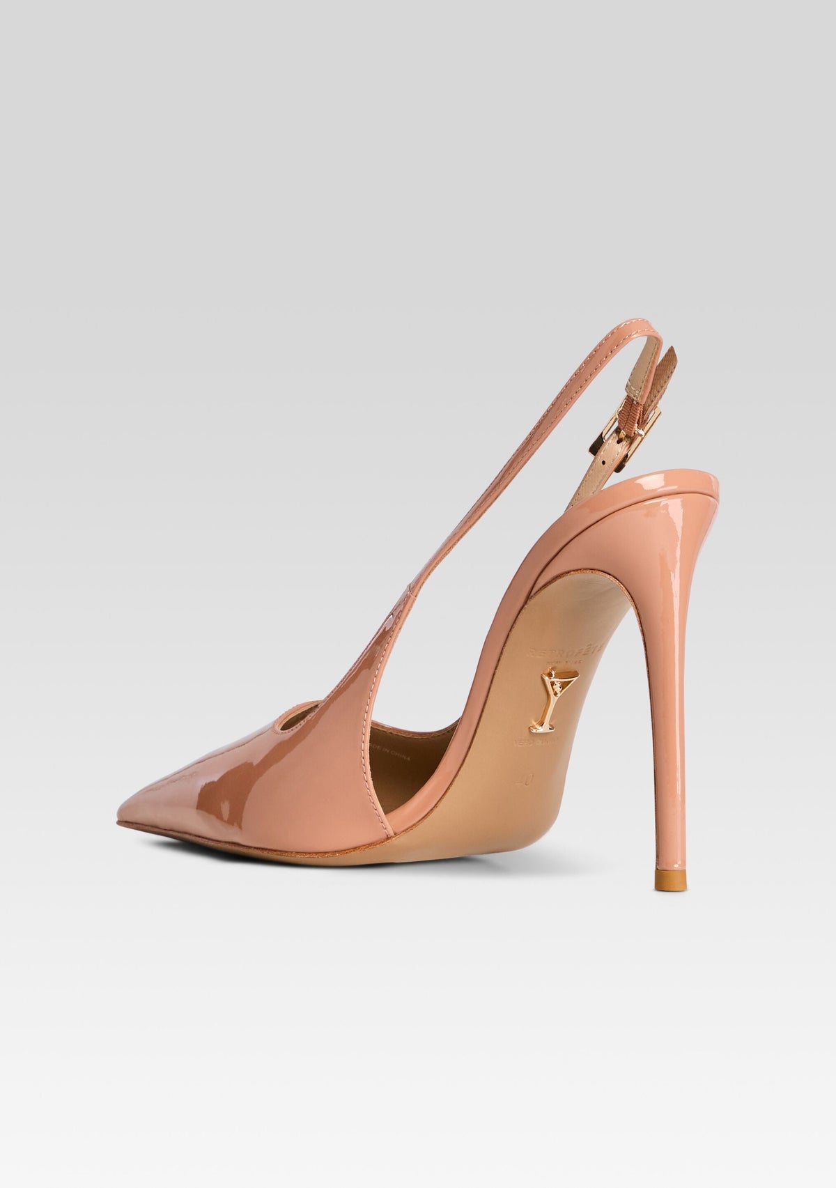 Cindy Slingback Heel by retrofête in Nude, product image 5