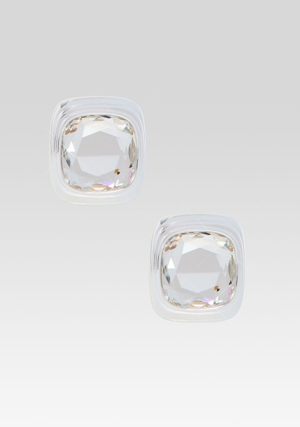 Clive Earring by retrofête in Silver/Crystal, product image 1