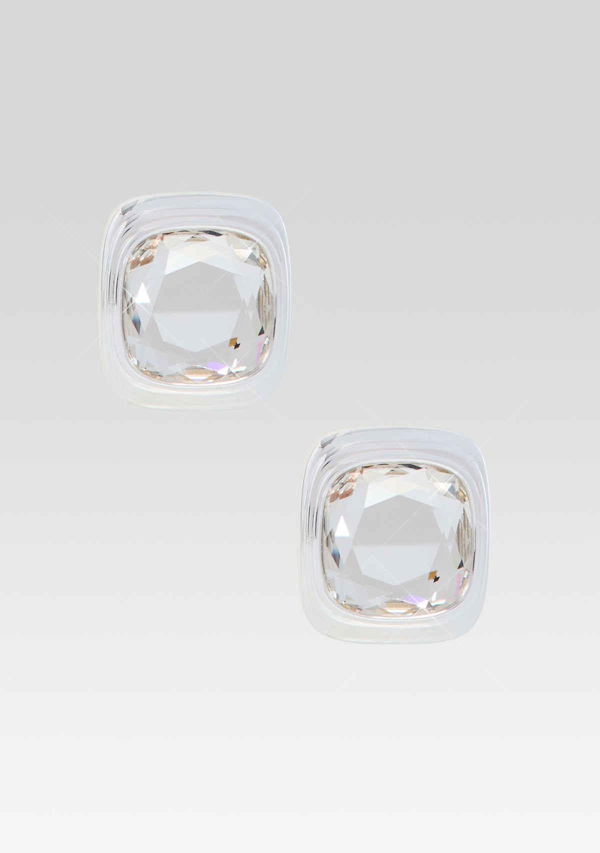 Clive Earring by retrofête in Silver/Crystal, product image 1