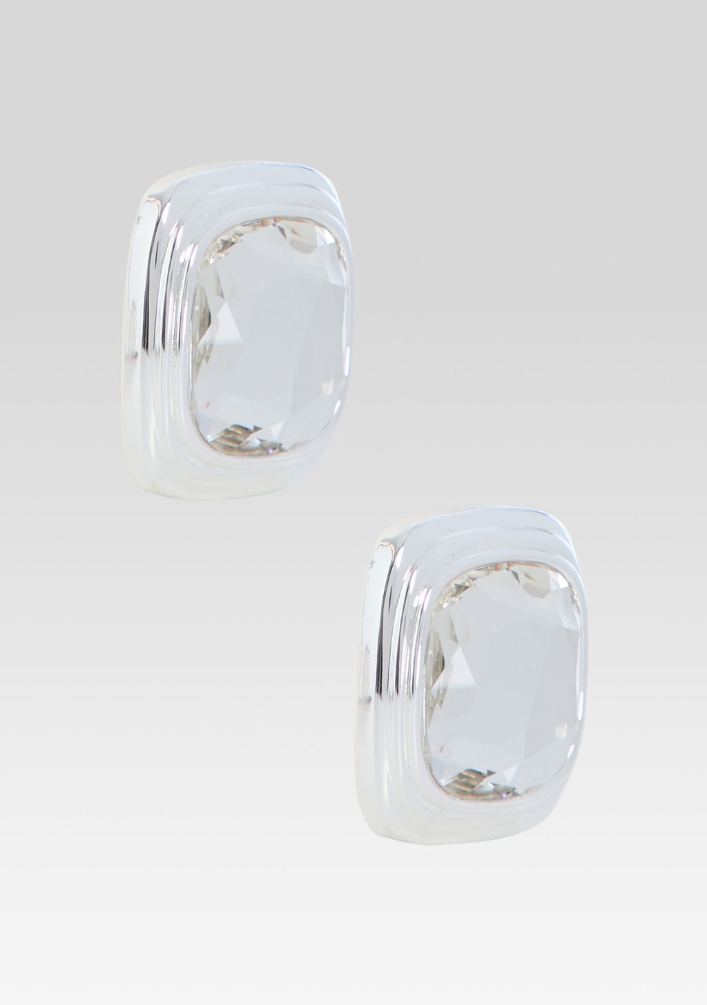 Clive Earring by retrofête in Silver/Crystal, product image 3
