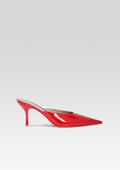 Daphne Leather Mule by retrofête in Red, product image 1