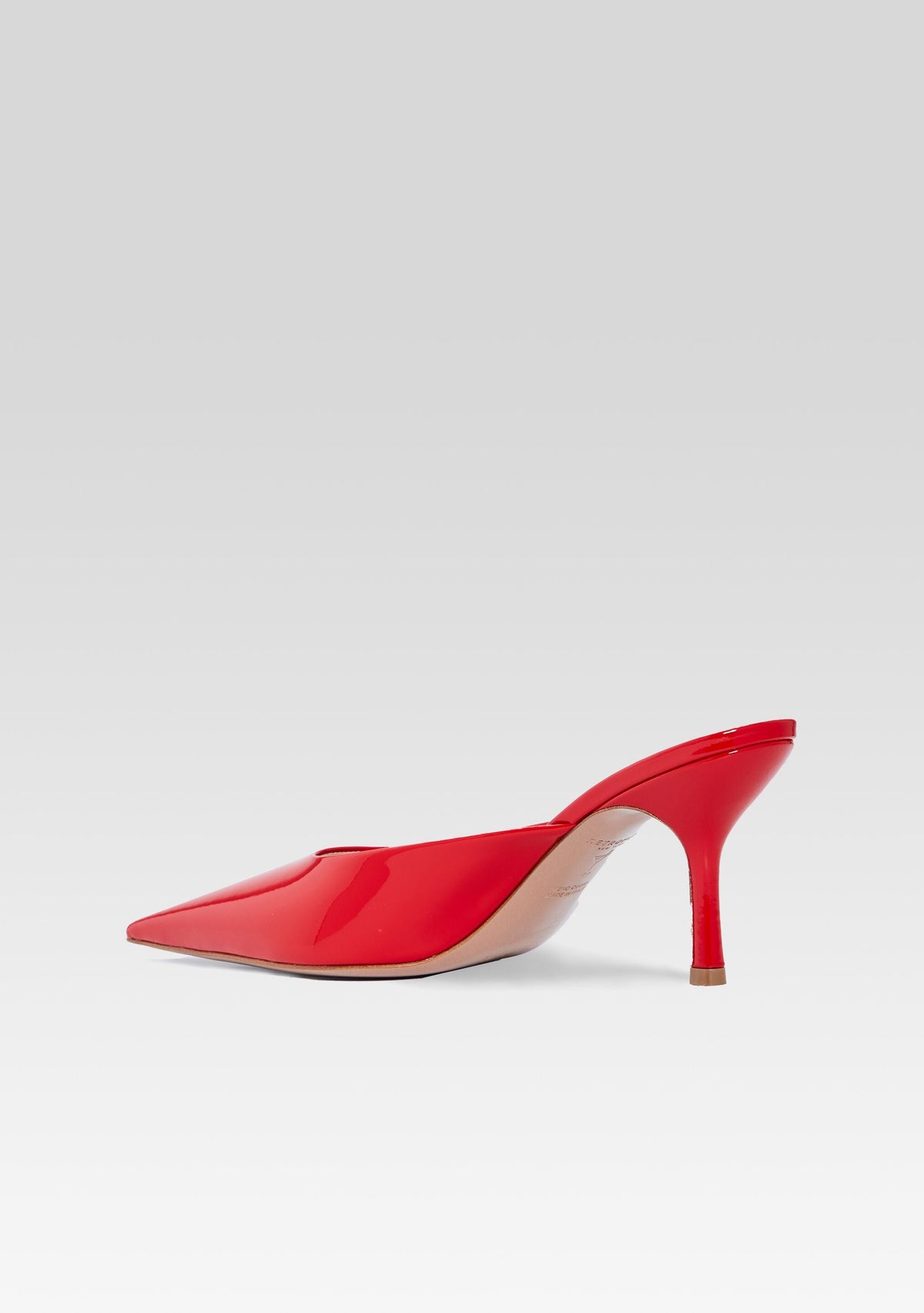 Daphne Leather Mule by retrofête in Red, product image 5