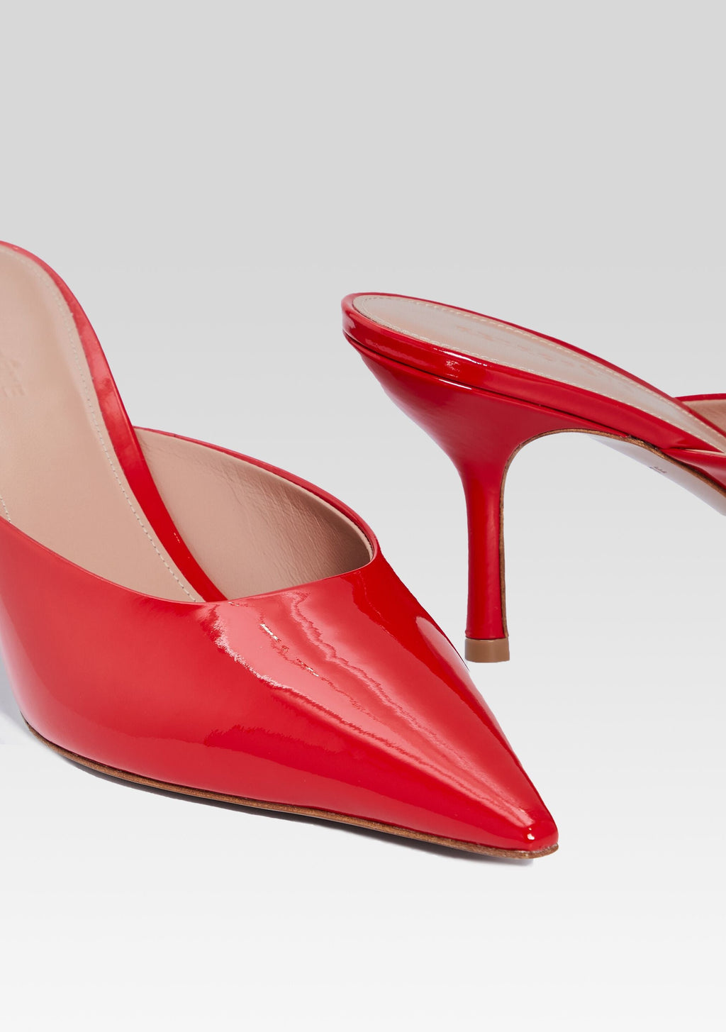 Daphne Leather Mule by retrofête in Red, product image 4