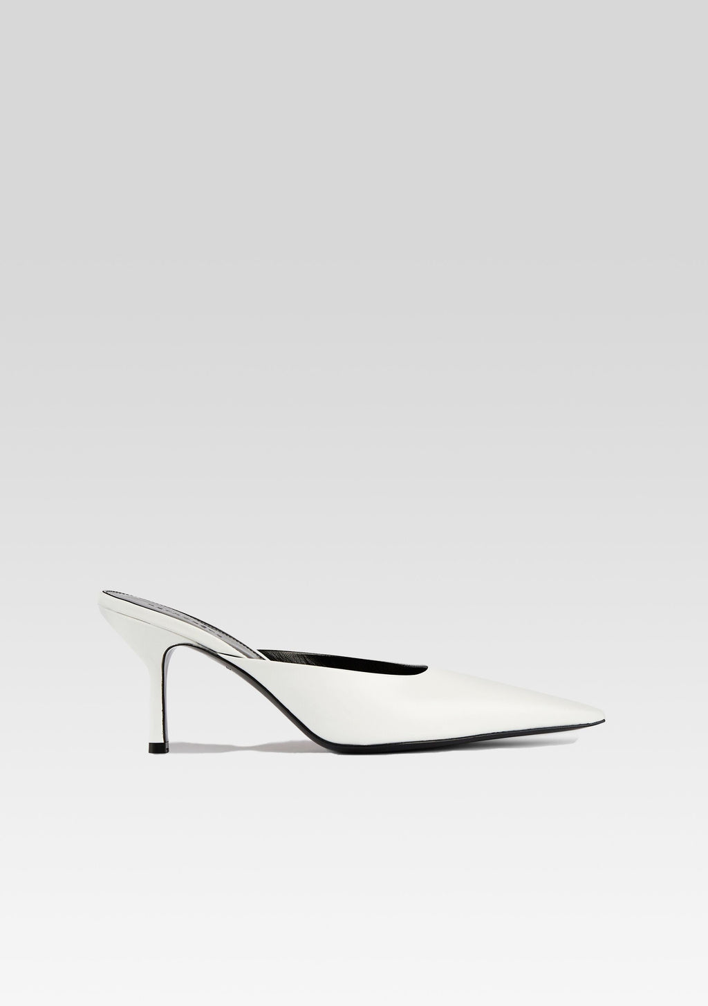 Daphne Leather Mule by retrofête in White, product image 1