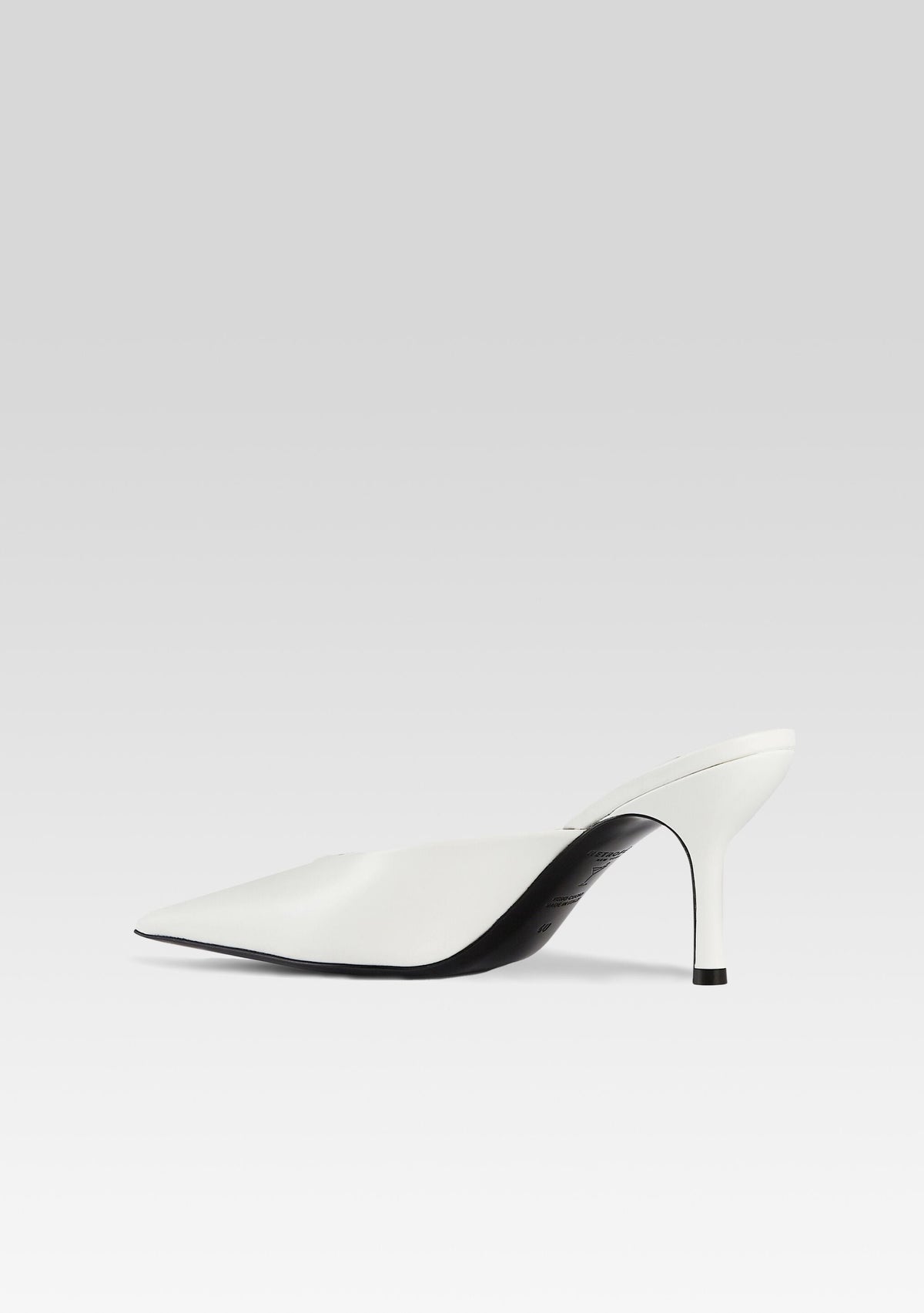 Daphne Leather Mule by retrofête in White, product image 5