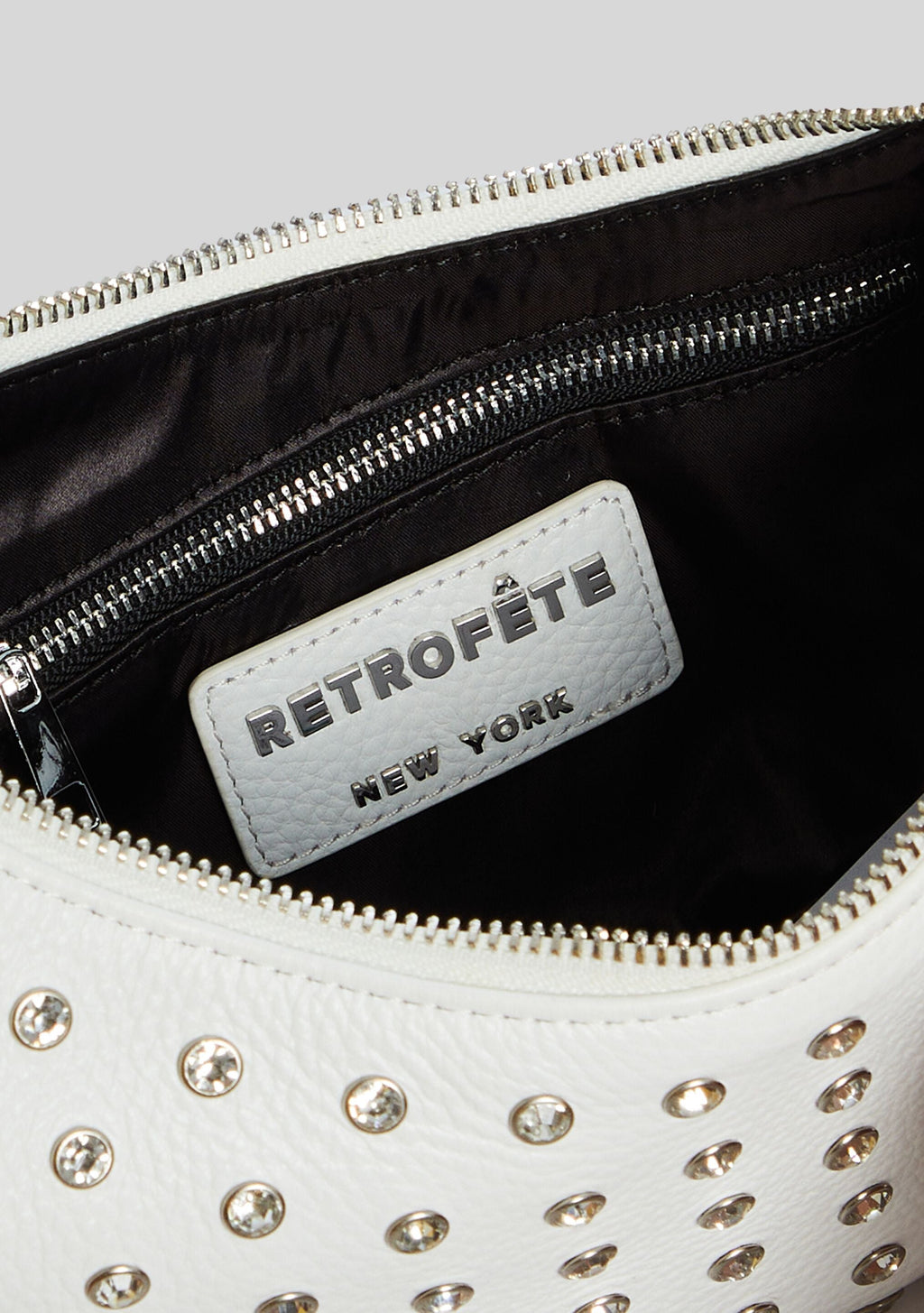 Elodie Medium Bag by retrofête in White/Silver, product image 5