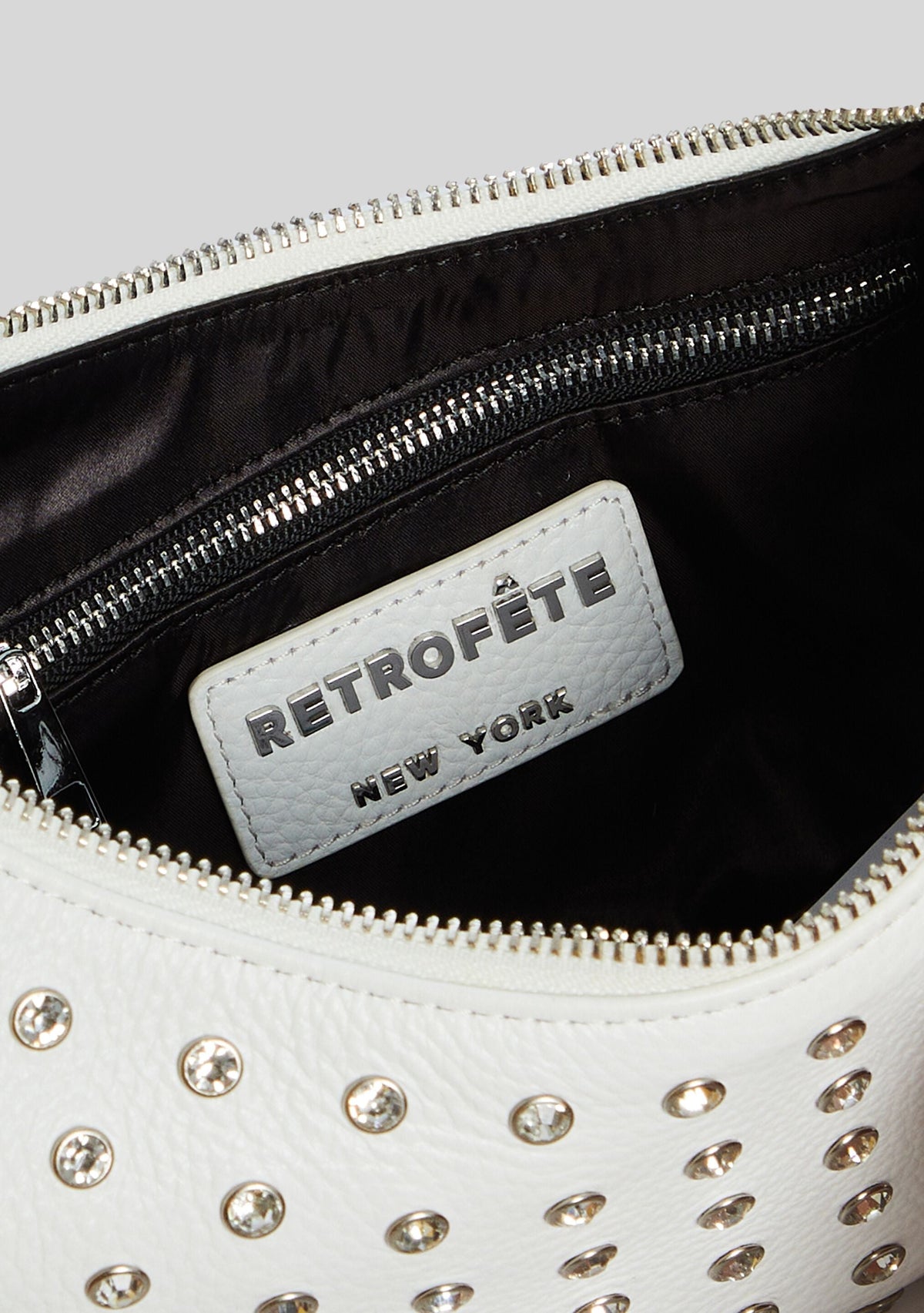 Elodie Medium Bag by retrofête in White/Silver, product image 5