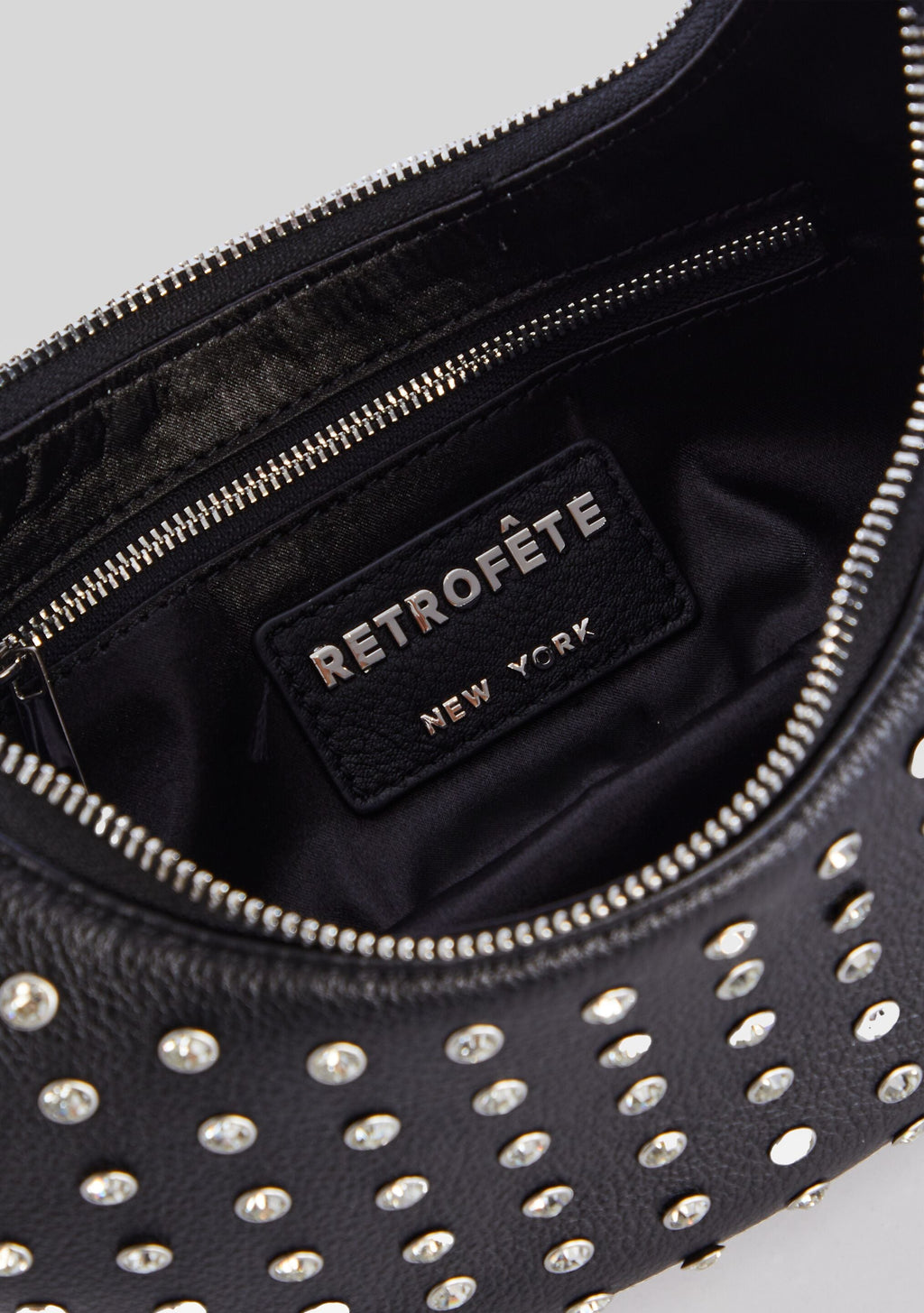 Elodie Medium Bag by retrofête in Black/Silver, product image 5