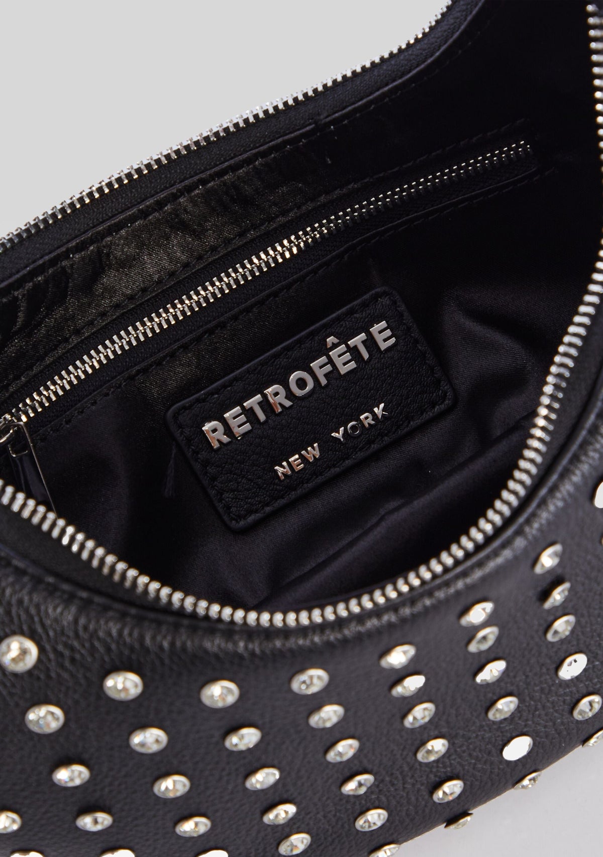 Elodie Medium Bag by retrofête in Black/Silver, product image 5