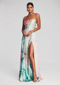 Gracie Silk Dress by retrofête in Watercolor Marble, product image 1